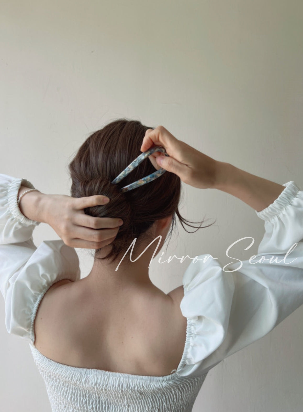 Mirror Acetate French Twist Hairpin/Hairstick