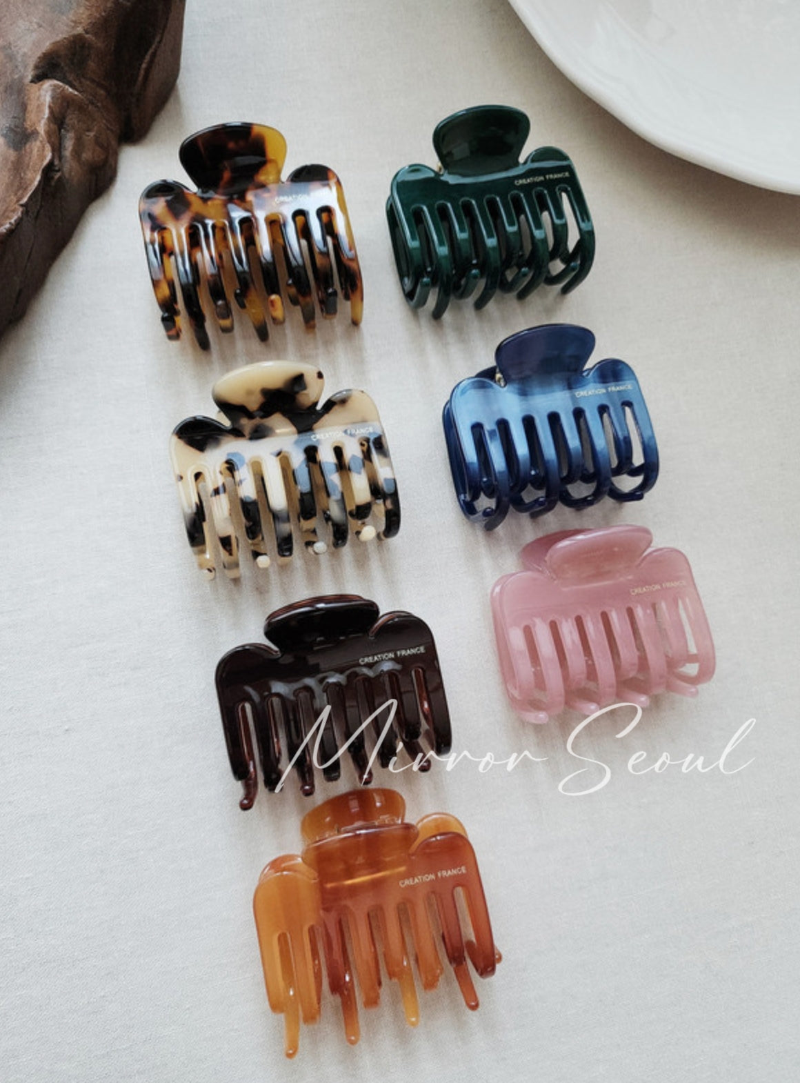 Mirror Acetate Double Layer Hairclaw