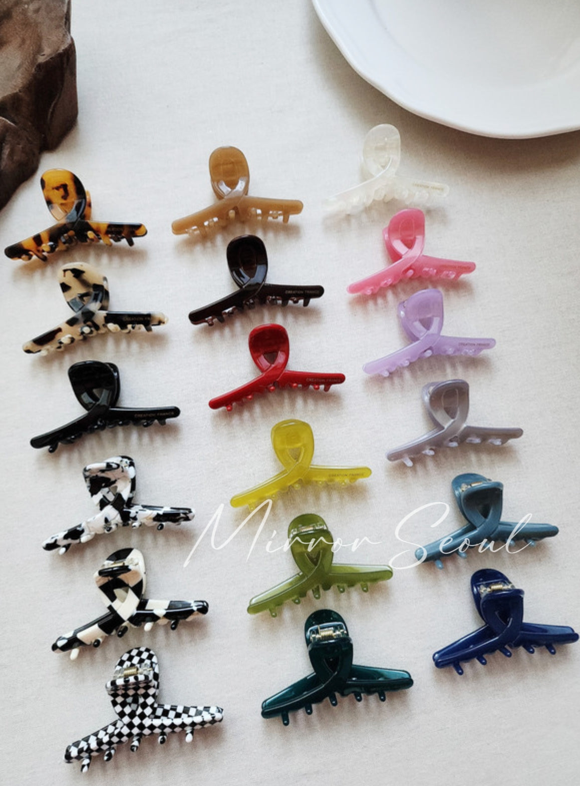 Mirror Acetate Mini S-Line Hairclaw