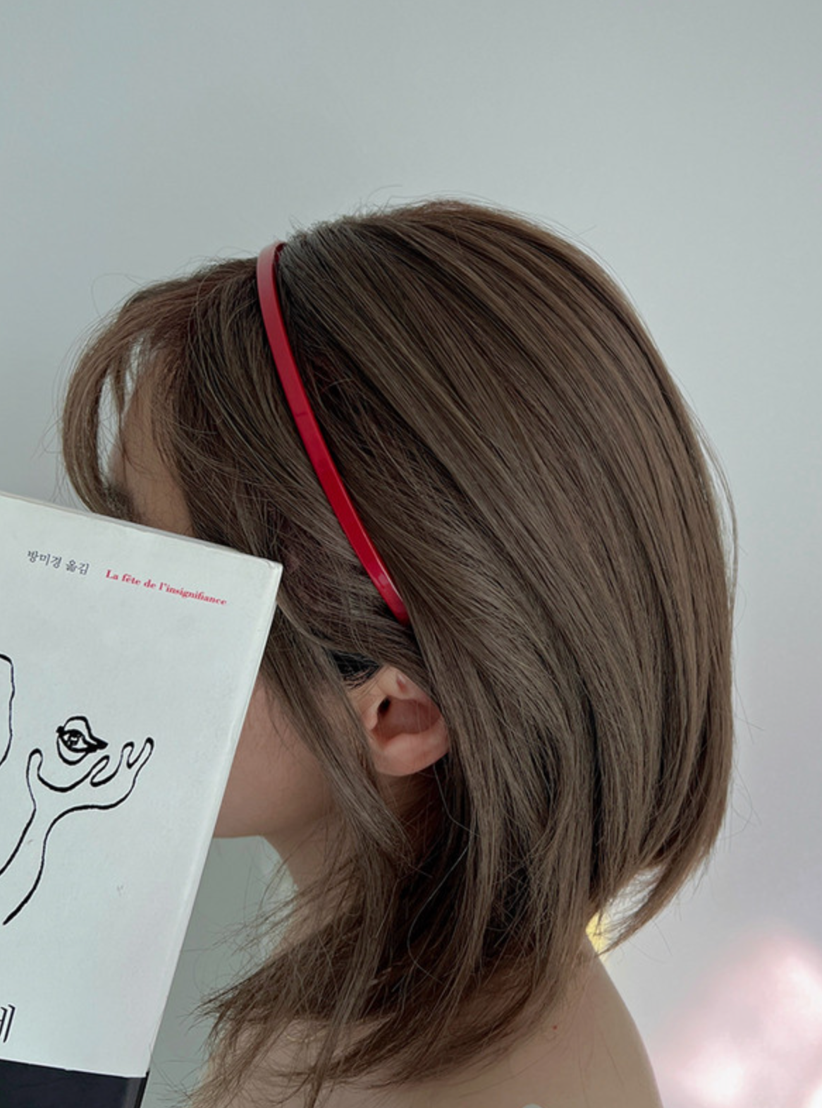 Mirror Acetate Non-slip 0.5cm Thin Hairband