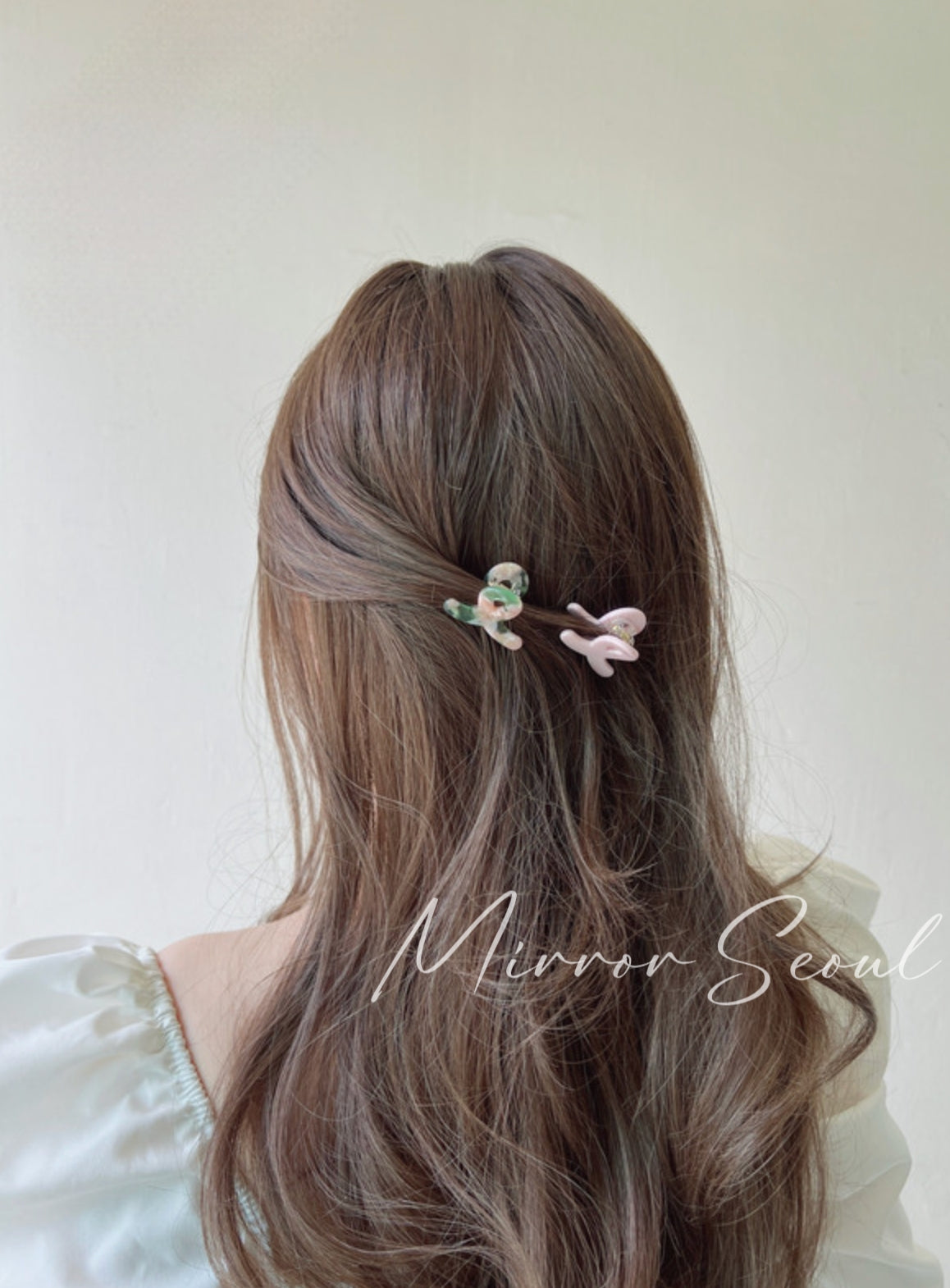 Mirror Acetate Pop Twist Mini Hairclaw