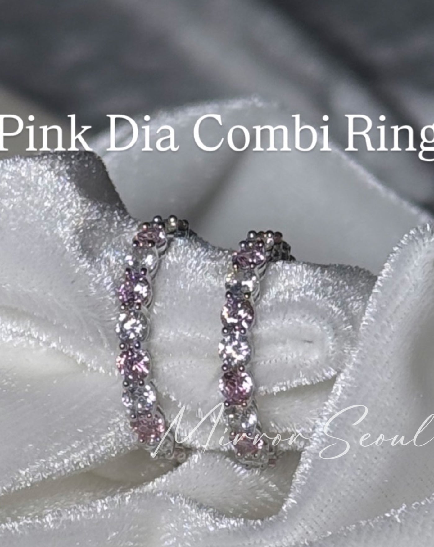 Mirror 14k Gold Plated Ring - Pink Combi Ring