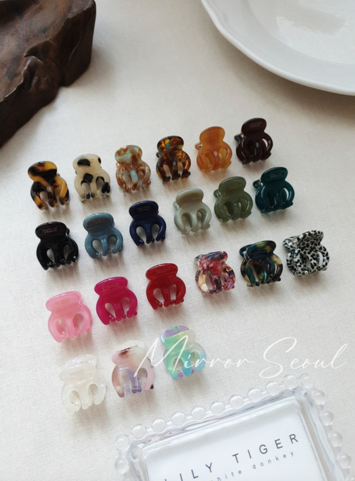 Mirror Acetate Pop Crown Mini Hairclaw