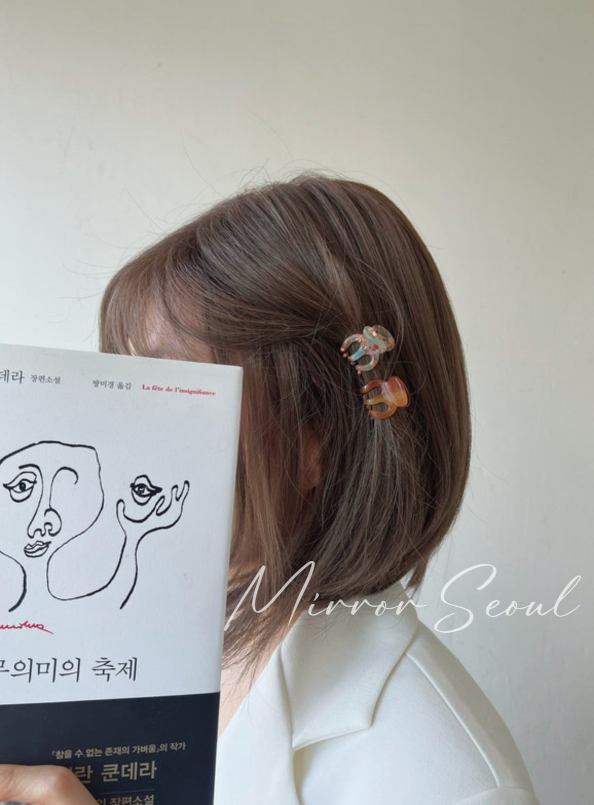 Mirror Acetate Pop Crown Mini Hairclaw
