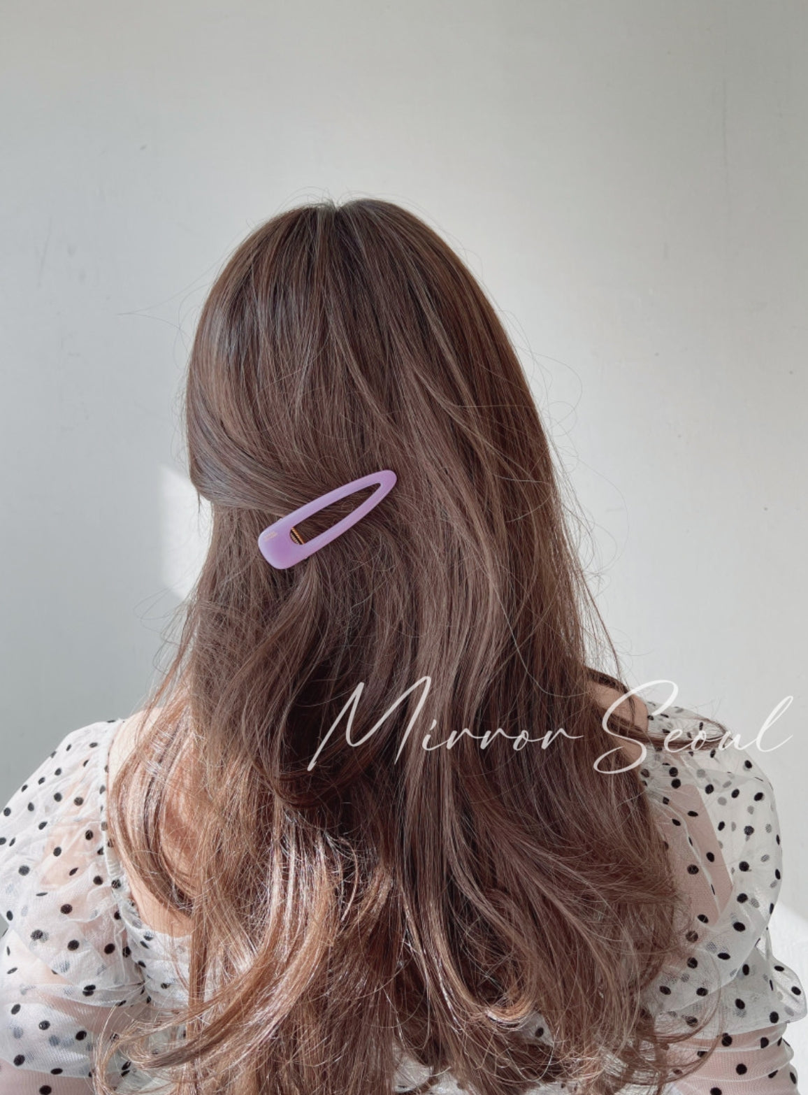 Mirror Acetate Glossy Teardrop Hairpin