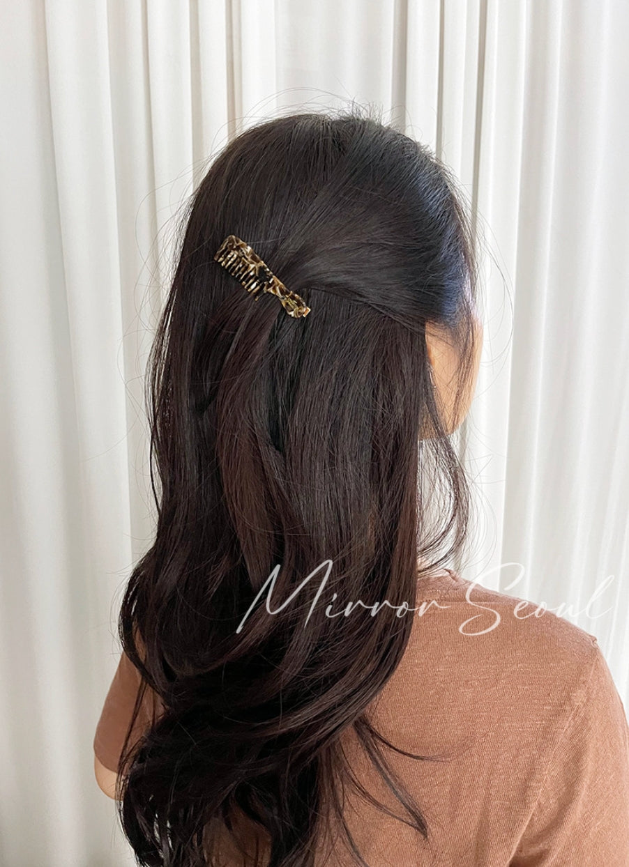 Mirror Acetate Comb Hairpin