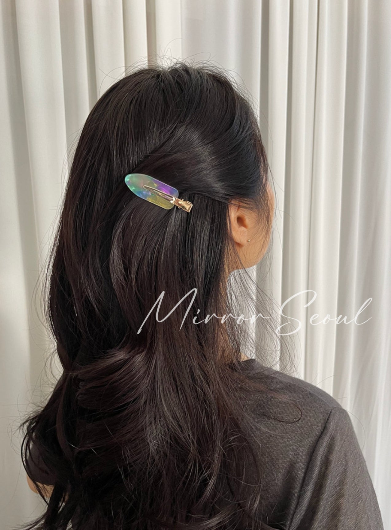 Mirror Acetate Leaf Hairpin Makeup Hairpin