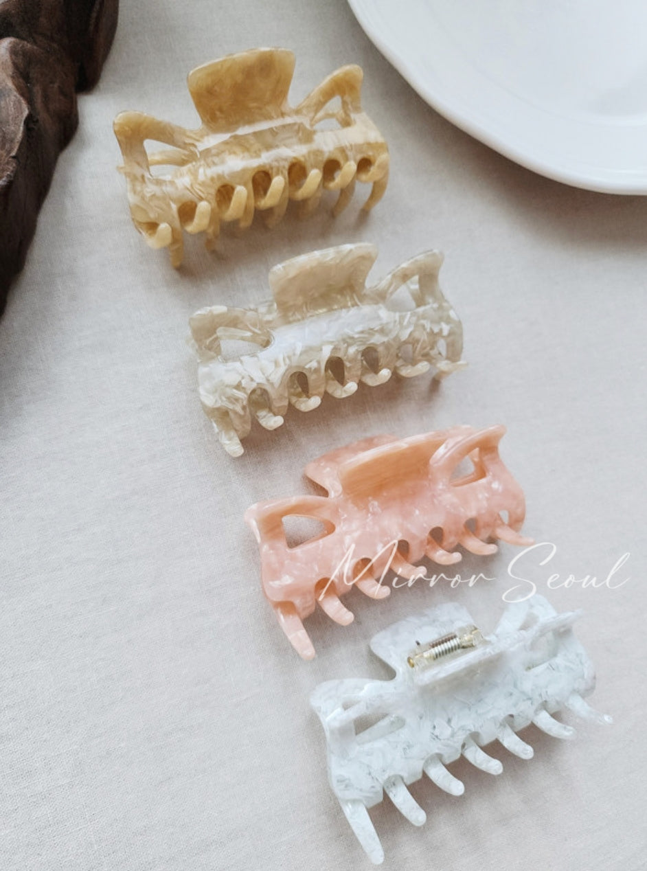 Mirror Acetate Bowknot Hairclaw Small
