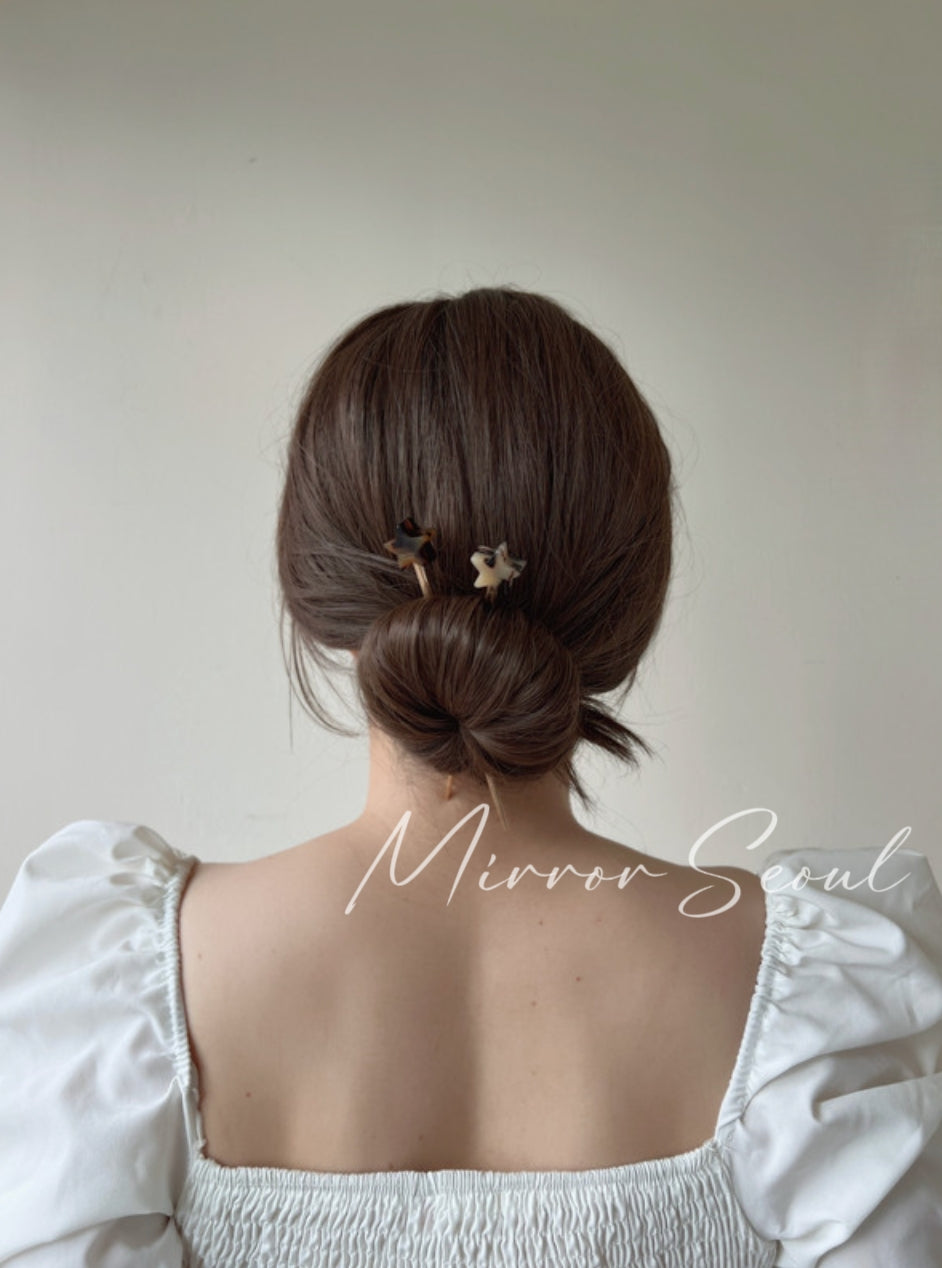 Mirror Acetate Star French Hairpin Hairstick