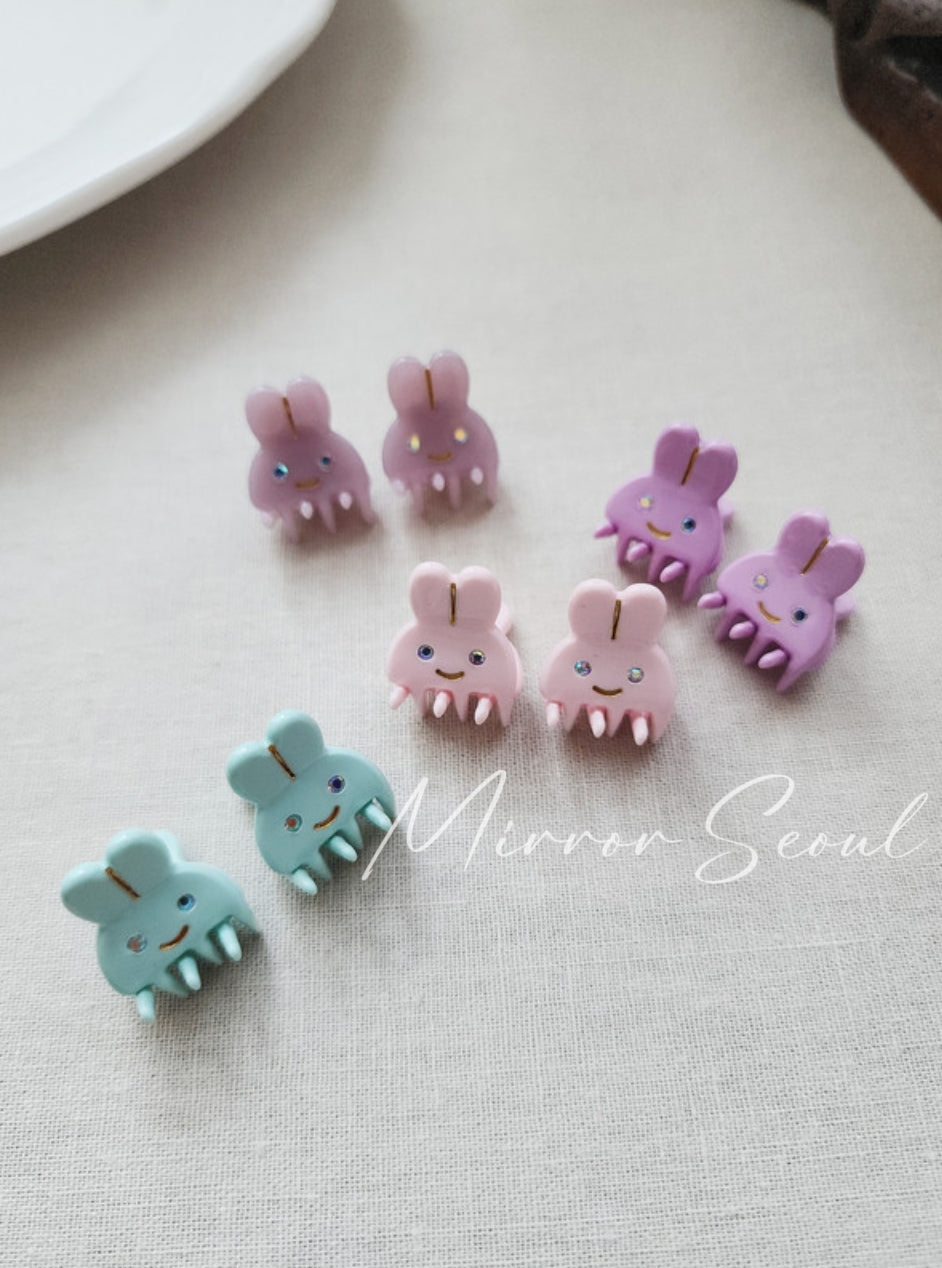 Mirror Acetate Pop Bunny Mini Hairclaw Pairs