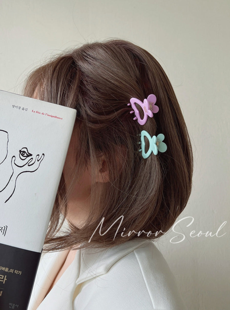 Mirror Acetate Butterfly Small Hairclaw