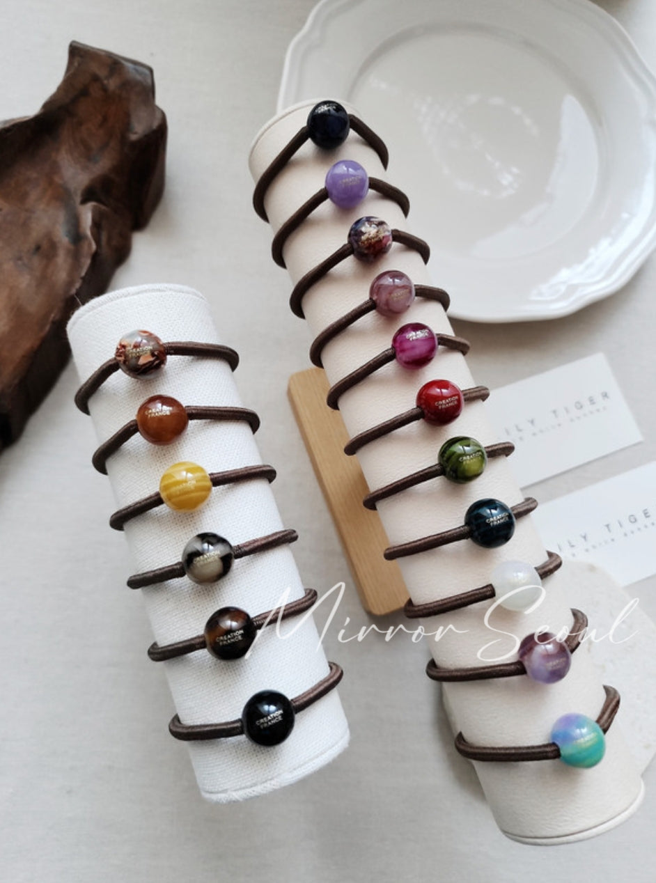 Mirror Acetate Planet Hairtie