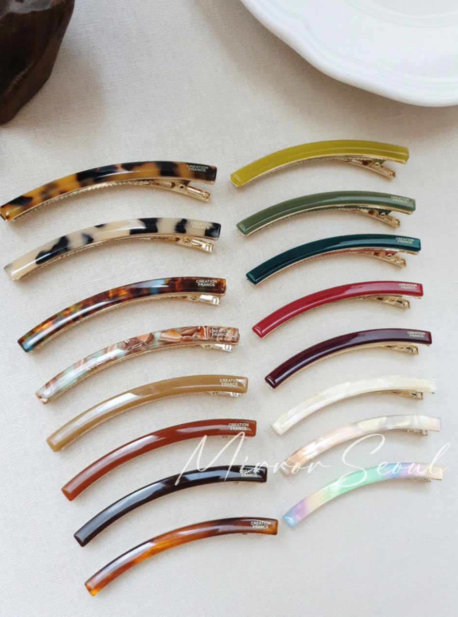 Mirror Acetate Rainbow Hairpin Large