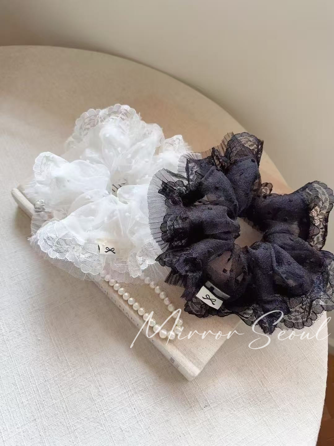 Mirror Ethereal Lace Bloom Scrunchies