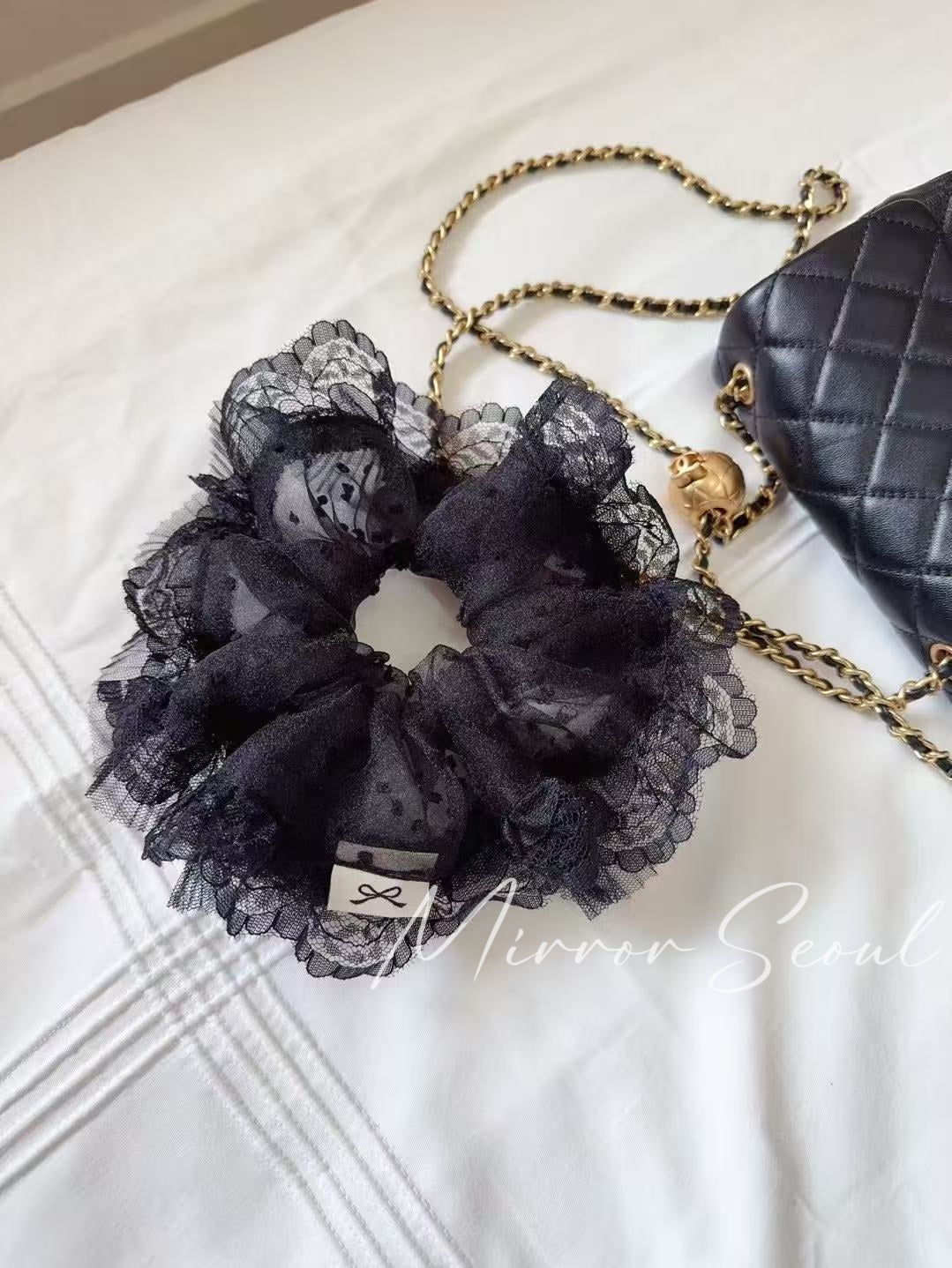 Mirror Ethereal Lace Bloom Scrunchies