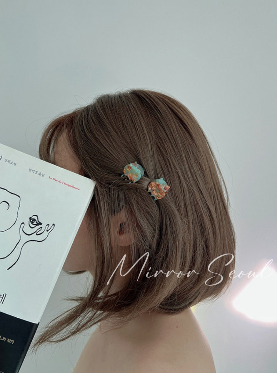 Mirror Acetate Pop Kitty Pair Set Hairclaw
